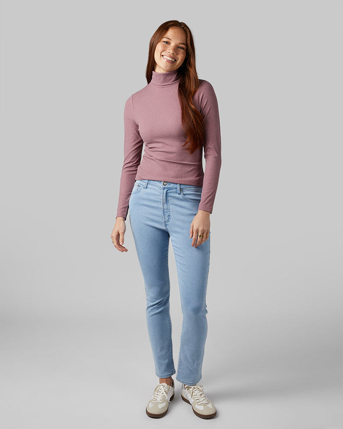 WOMEN'S SOFT RIB TURTLENECK