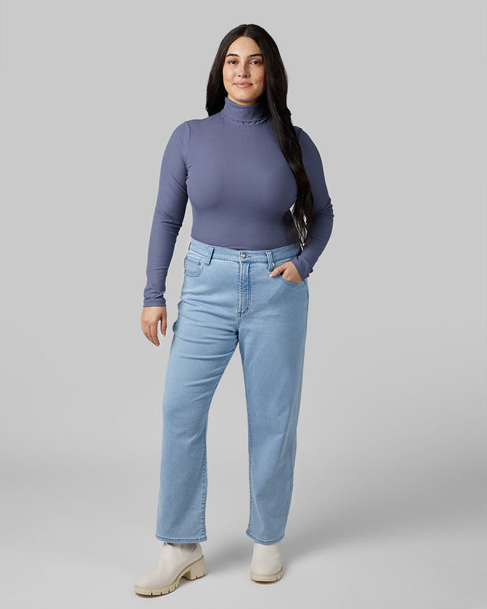 WOMEN'S SOFT RIB TURTLENECK