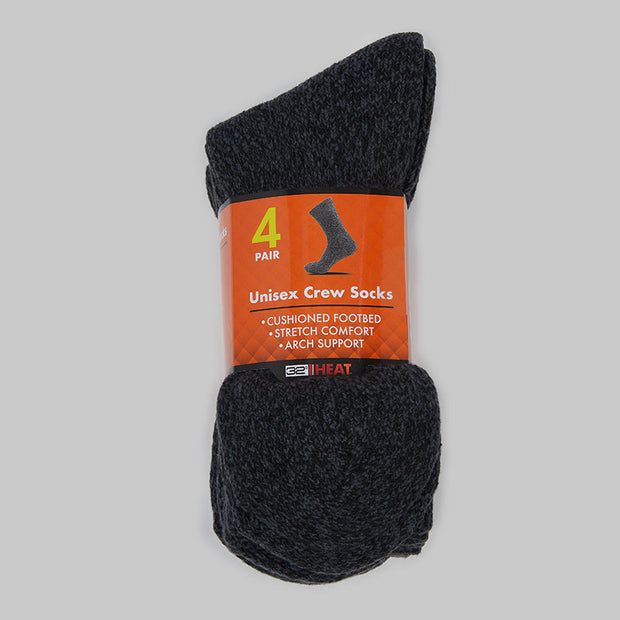 4-PACK THERMAL COMFORT CREW SOCKS
