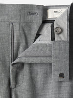 Grey Slim-Fit Wool Suit Pant