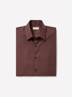 Slim-Fit Denim-Like Dress Shirt