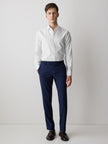 Slim-Fit Solid Supima (R) Cotton Twill Dress Shirt