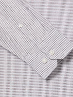 Tailored-Fit Dress Shirt with Micro Geo Print