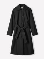 Twill Trench Coat with Removable Belt
