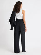 Black High-Rise Wide-Leg Pant
