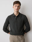 Long-Sleeve Polo Sweater