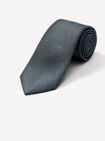 Solid Regular Textured Tie - Blue Mirage