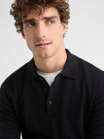 Long-Sleeve Polo Sweater