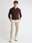 Long-Sleeve Polo Sweater