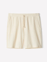 Ribbed Sweater Short with Elastic Waistband
