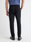 Wool-Blend Tapered-Leg Pleated Dress Pant