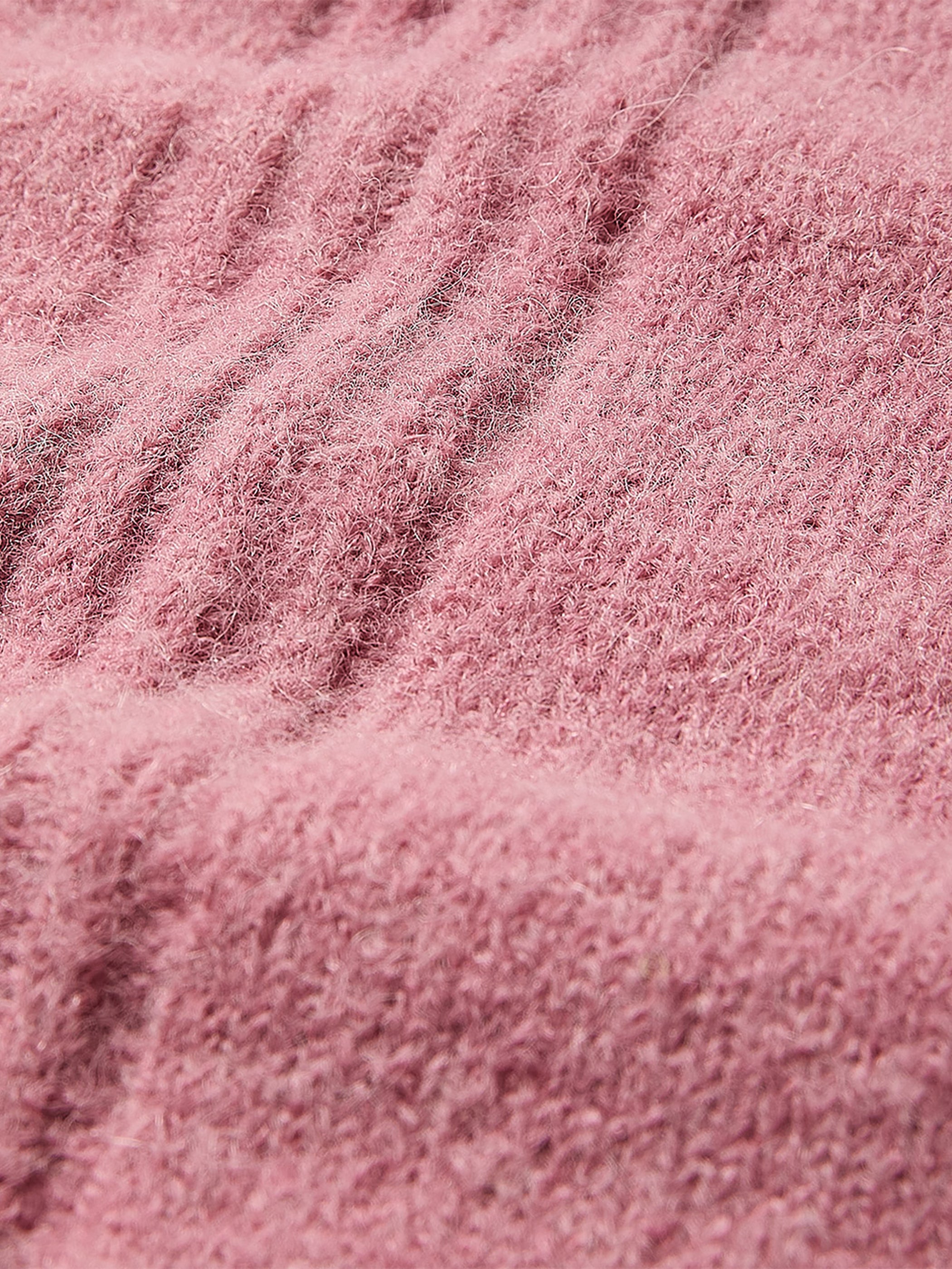 Wool-Blend Cap-Sleeve Crew-Neck Boxy Sweater