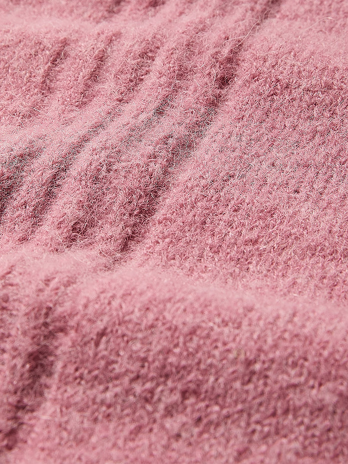 Wool-Blend Cap-Sleeve Crew-Neck Boxy Sweater