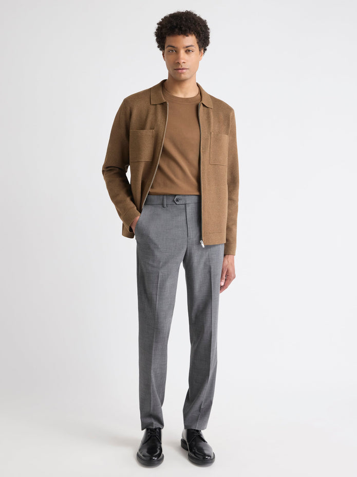 Solid Interlock Cotton Crew-Neck Tee