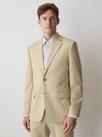 Tailored-Fit Butter Suit Blazer