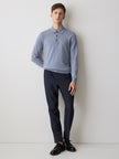 Long-Sleeve Polo Sweater