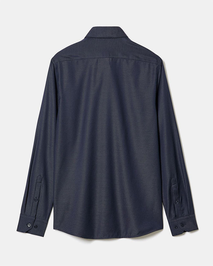 Tailored-Fit Two-Tone Dobby Dress Shirt