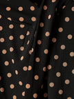 Extended-Sleeve Top with Crossover Draped Mock Neckline