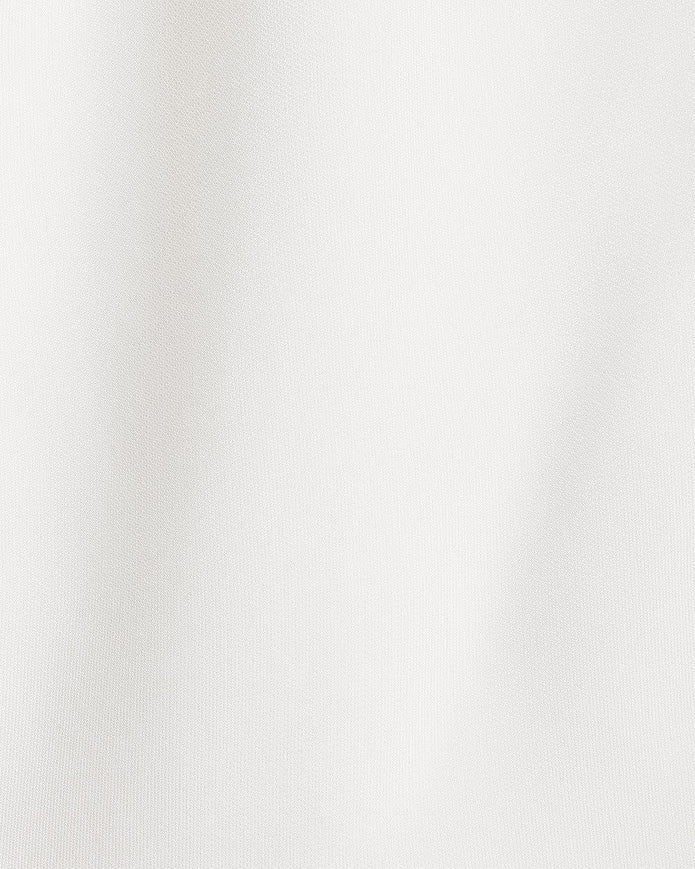 Extended-Sleeve Top with Crossover Draped Mock Neckline