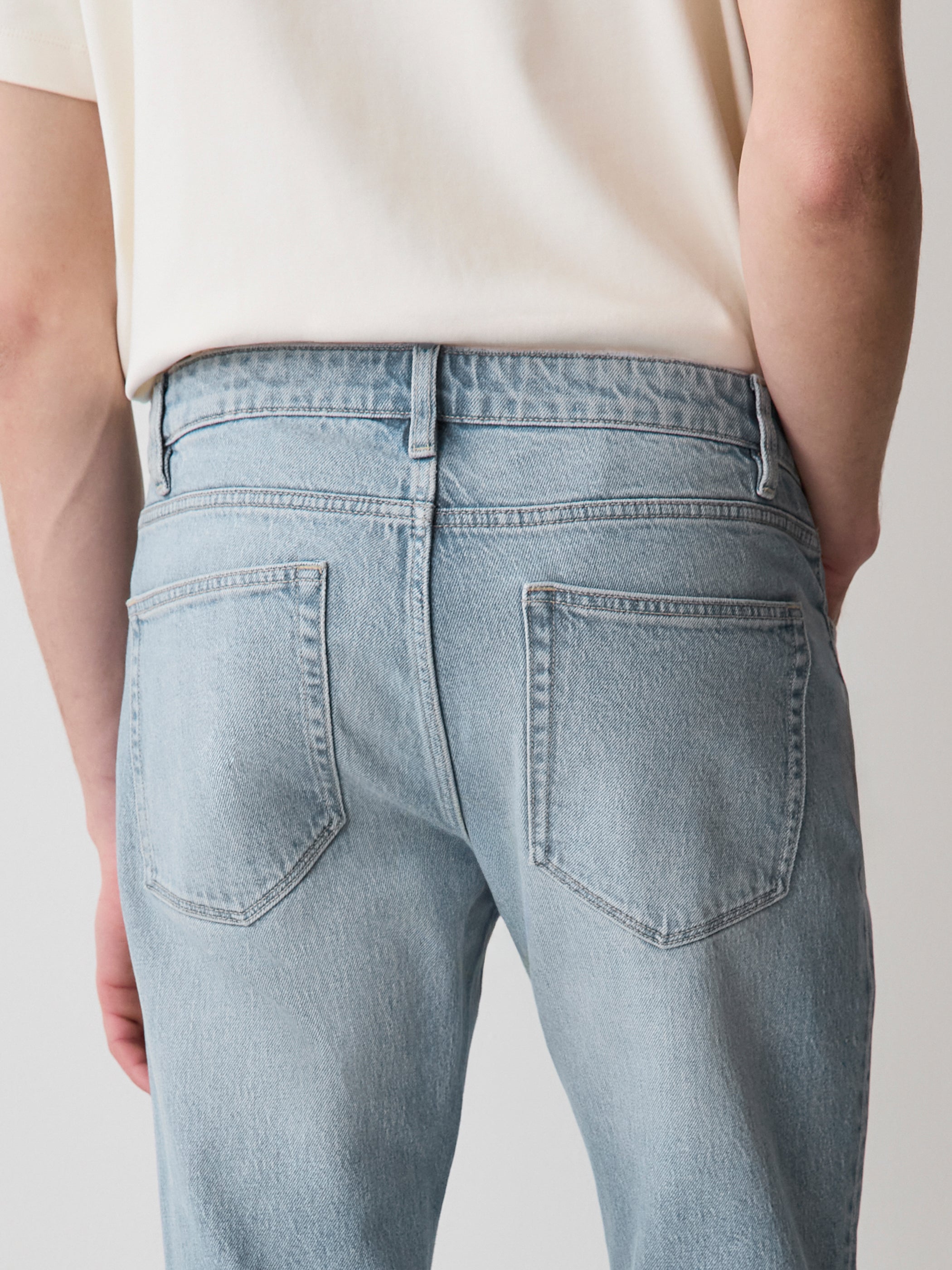Slim-Fit Light-Wash Jeans