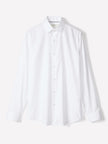 Slim-Fit Solid Supima (R) Cotton Twill Dress Shirt
