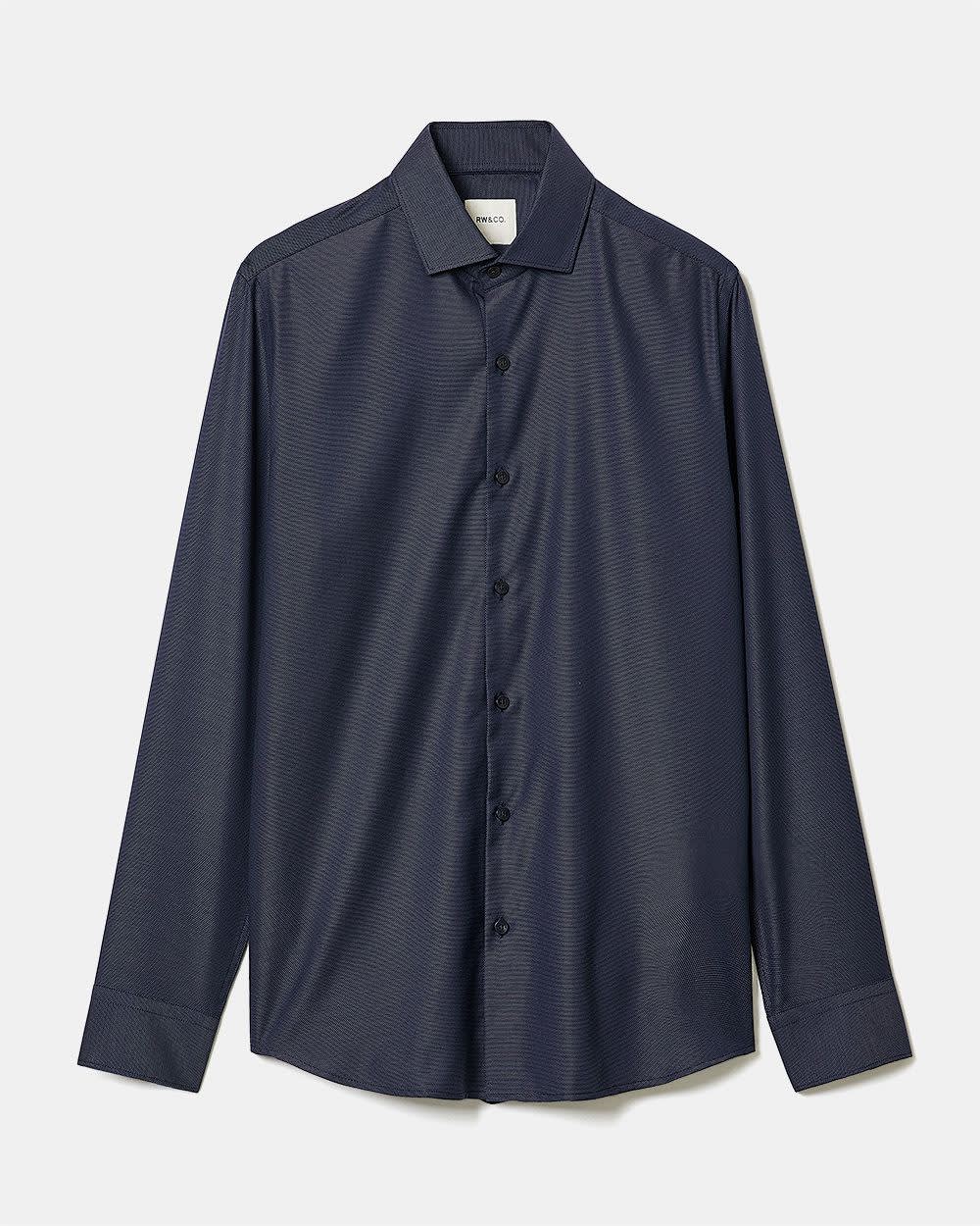 Tailored-Fit Two-Tone Dobby Dress Shirt