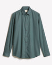 Slim-Fit Solid Cotton Modal Dress Shirt