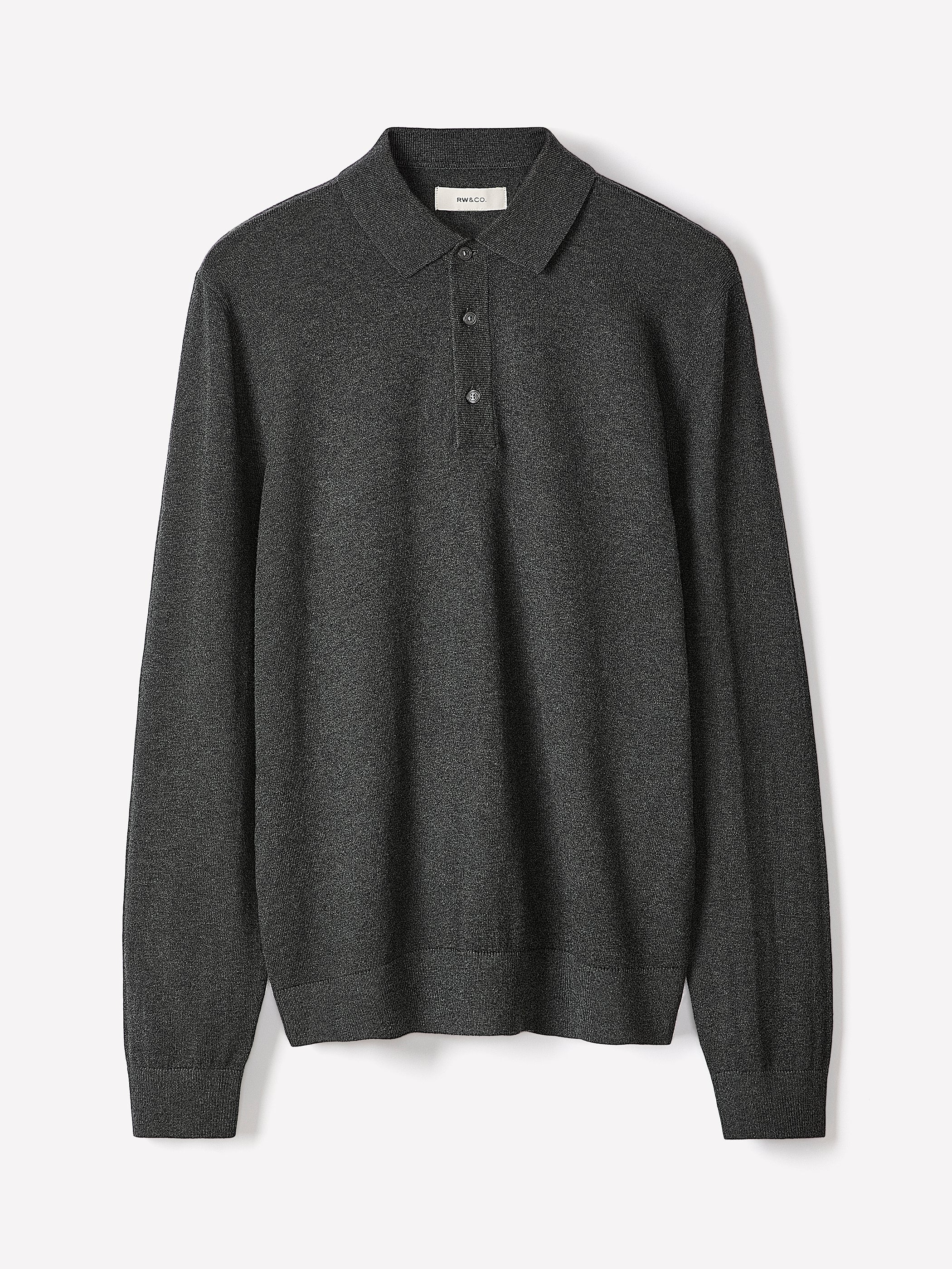 Long-Sleeve Polo Sweater