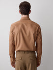Slim-Fit Solid Twill Dress Shirt