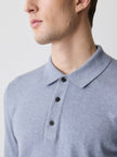 Long-Sleeve Polo Sweater
