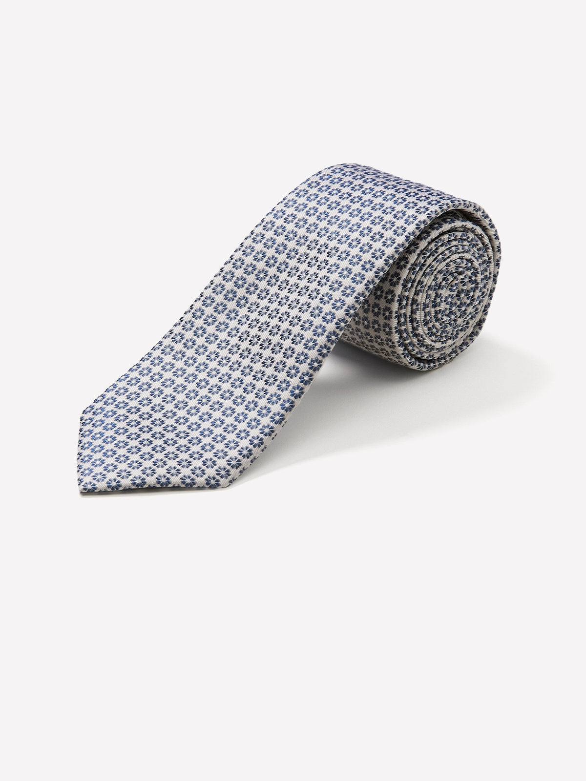 Skinny Tie with Geometric Pattern
