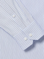 Striped Oxford-Blue Tailored-Fit Shirt