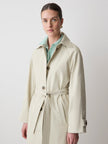 Twill Trench Coat with Removable Belt
