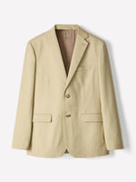 Tailored-Fit Butter Suit Blazer
