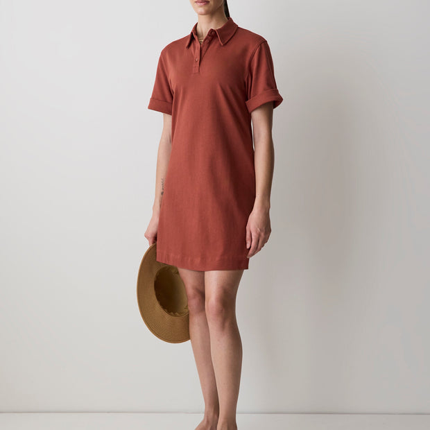 Short-Sleeve Polo Dress