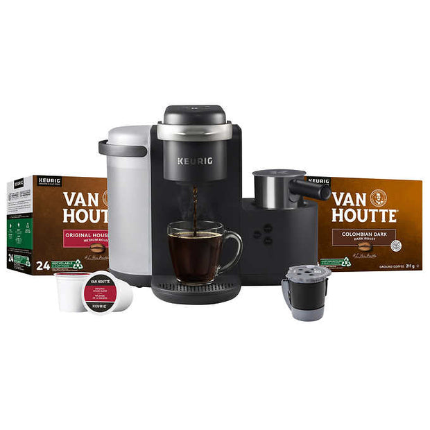 K-Cafe Coffee Maker Bundle with Milk Frother