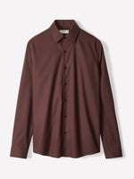 Slim-Fit Denim-Like Dress Shirt