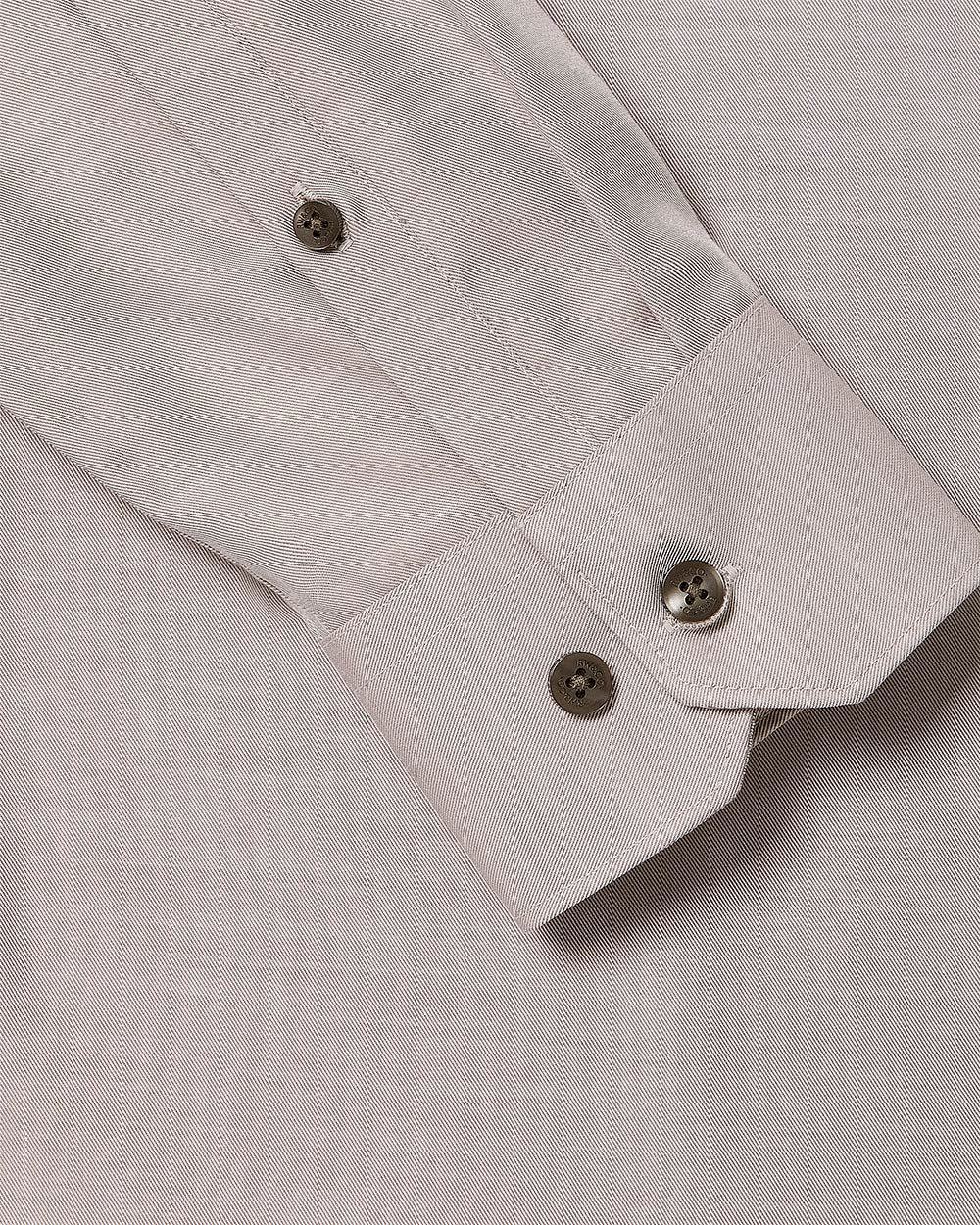 Slim-Fit Solid Cotton Modal Dress Shirt