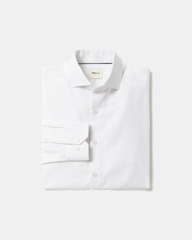 Dotted Regular-Fit Dress Shirt