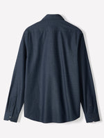 Slim-Fit Denim-Like Jacquard Dress Shirt