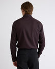 Slim-Fit Solid Cotton Modal Dress Shirt