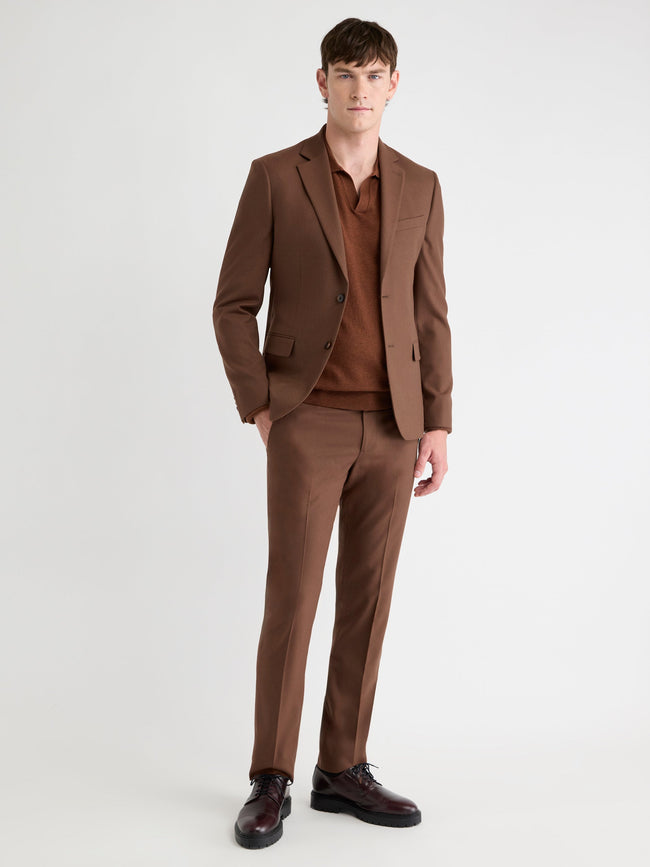 Slim-Fit Clay Brushed Twill Pant