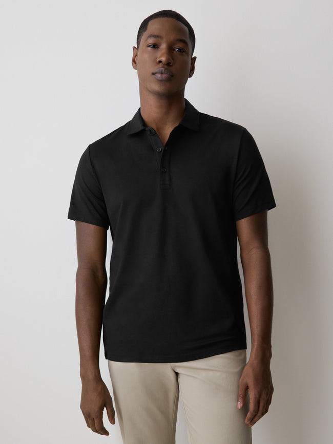 Short-Sleeve Supima (R) Cotton Jersey Polo