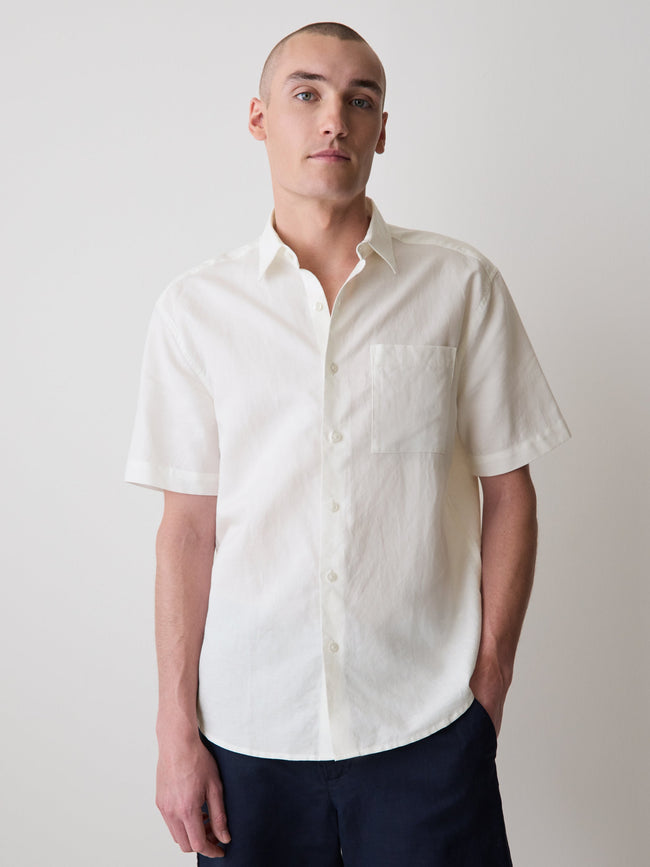 Short-Sleeve Linen Shirt
