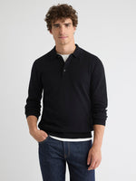 Long-Sleeve Polo Sweater
