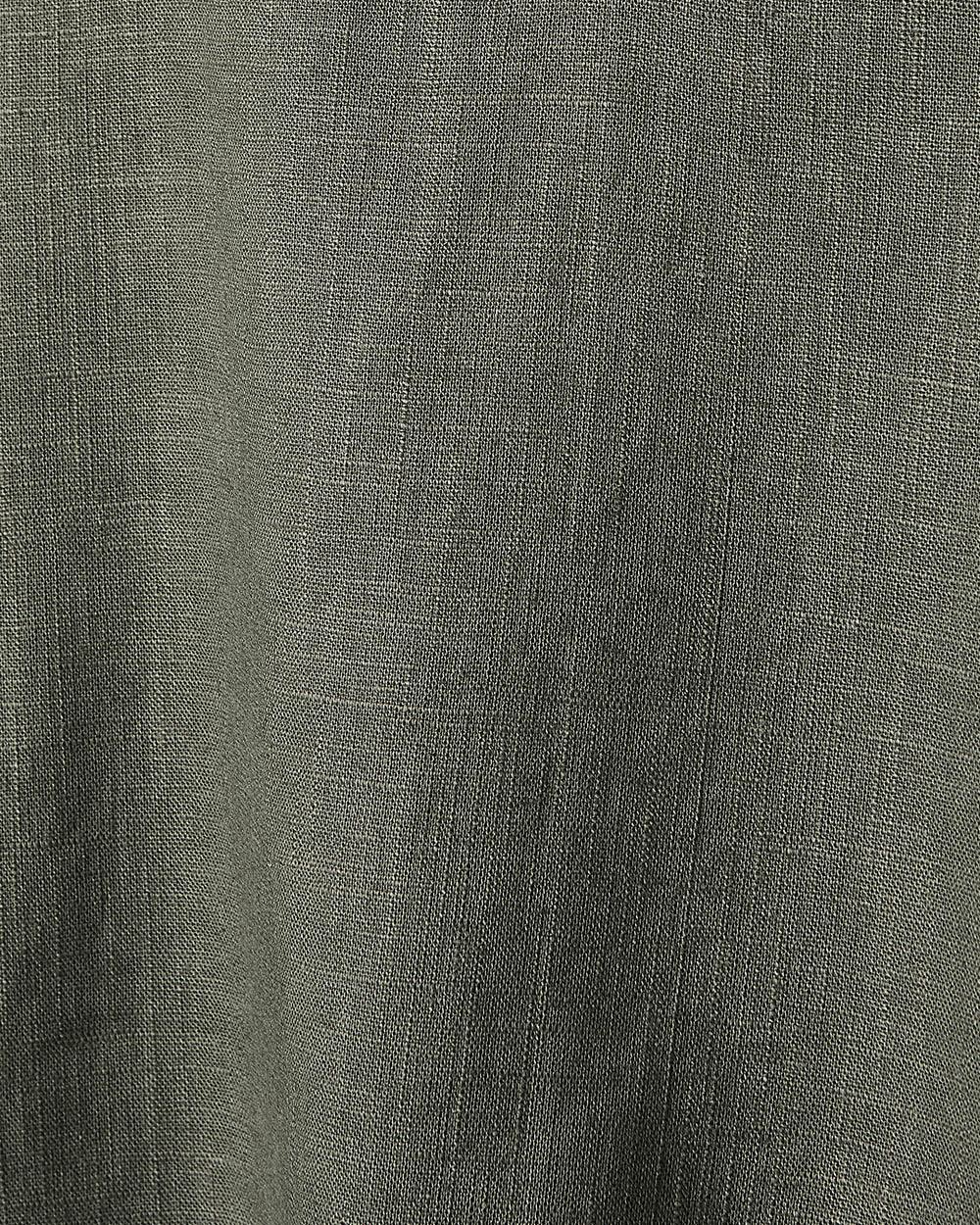 Linen Long-Sleeve Popover Blouse