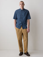 Short-Sleeve Denim Shirt