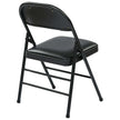 Vinyl Black Folding Chair Set of 4 for Office Use