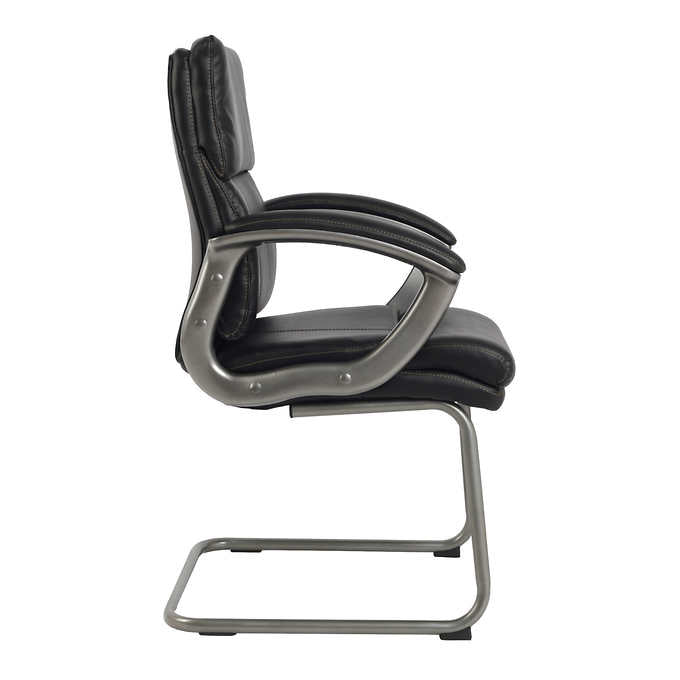 TygerClaw Mid Back Guest Office Chair, Black