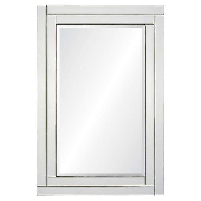 Willow Rectangular Mirror with Beveled Mirror Frame